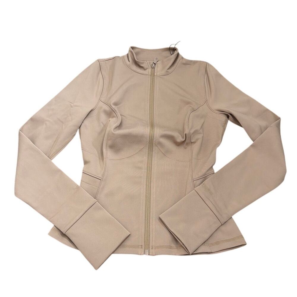 Girlfriend Collective 6230 Parker Seamed Jacket Full Zip Woodsmoke Size Small